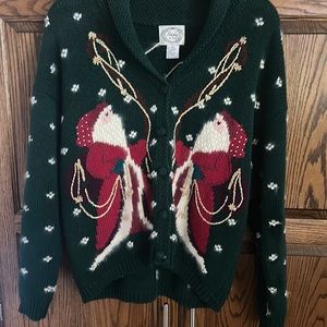 Large Vintage knitted Father Christmas Sweater